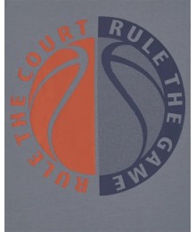 Childrens Place Grey Boys Basketball Graphic Tee
